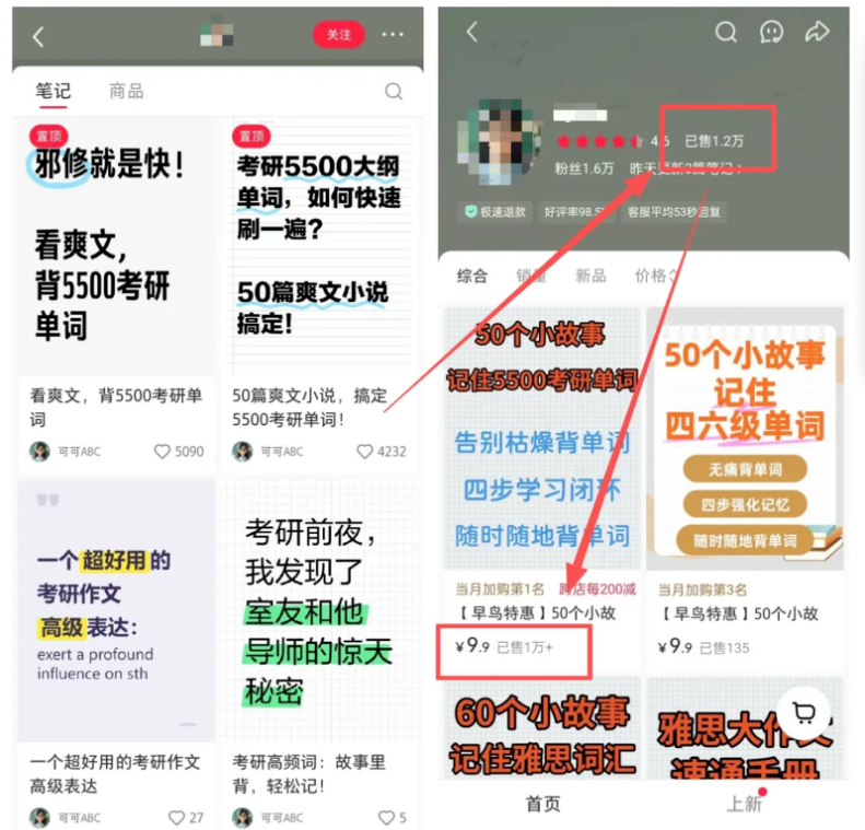 小红书卖考研单词：0成本虚拟项目，AI就能做网创思维-实用软件-项目拆解-项目实战凡风副业博客