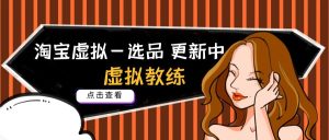 淘宝虚拟篇--选品篇 长期更新篇网创思维-实用软件-项目拆解-项目实战凡风副业博客