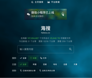 这个网盘搜索站,1亿+文件随你找网创思维-实用软件-项目拆解-项目实战凡风副业博客